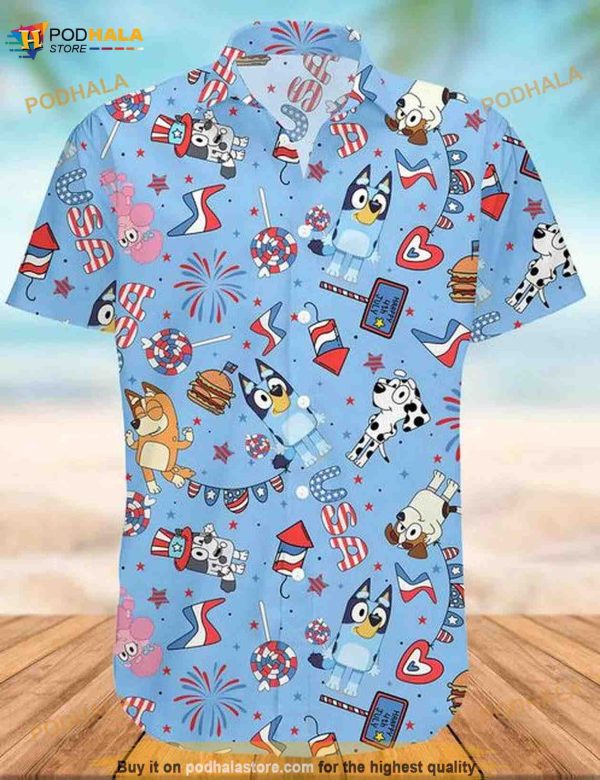 Bluey Family Hawaii Shirt