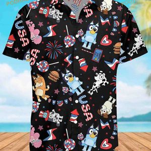 Bluey Family Hawaii Shirt