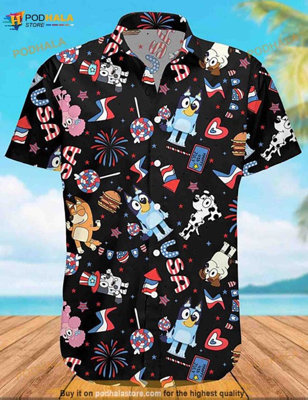 Bluey Family Hawaii Shirt