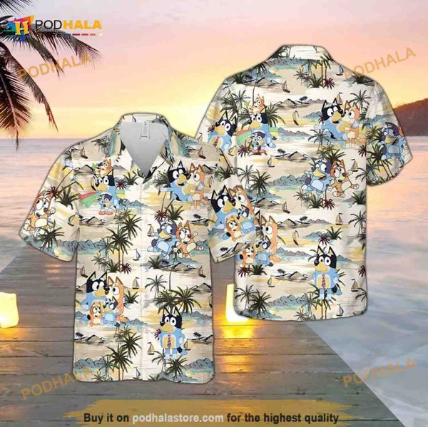 Bluey Family Hawaiian Shirt