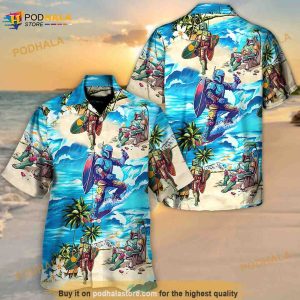 Boba Fett Star Wars Surfing Hawaiian Shirt