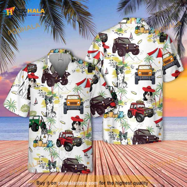 Border Collie Hawaiian Shirt