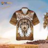 Brown Native Wolf Hawaiian Shirt