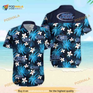 Bud Light Hawaiian Shirt Gift For Beach Lovers