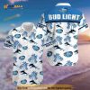 Bud Light Hawaiian Shirt Island Pattern Beach Gift For Friend