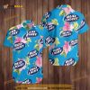 Bud Light Hawaiian Shirt Pink Hibiscus Flower Gift For Beer Lovers