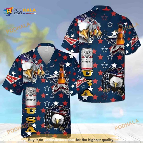 Budweiser Beer Hawaiian Shirt