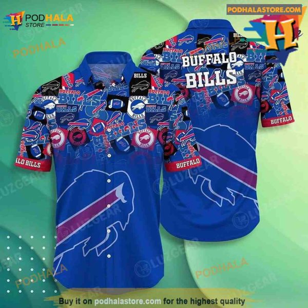 Buffalo Bills NFL Hawaiian Shirt Trends Summer Short Sleeve Button Down Shirt For Sports Fans