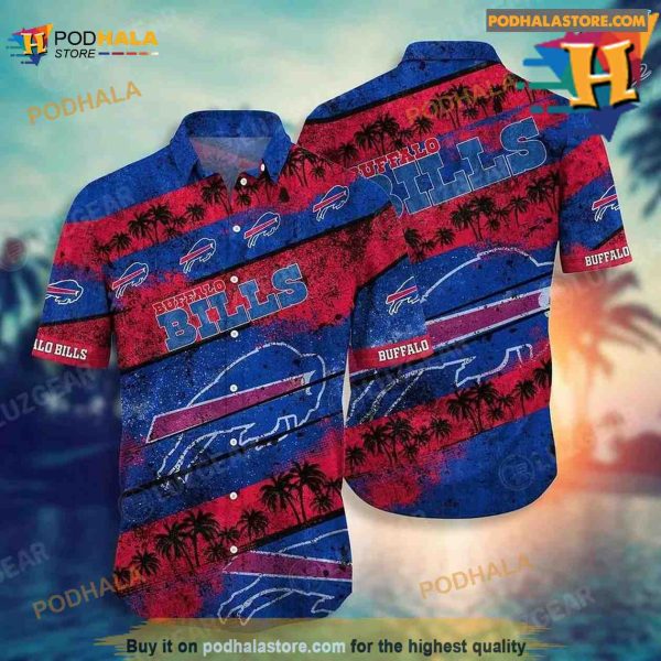 Buffalo Bills NFL Hawaiian Shirt Tropical Patterns Short Sleeve Summer For Best Fans