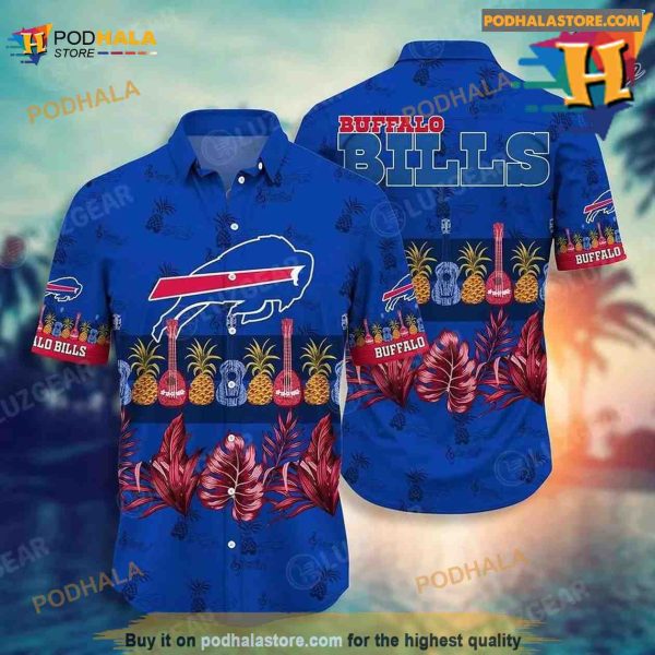 Buffalo Bills NFL Hawaiian Shirt Tropical Patterns Trends Summer Gift For Fan NFL