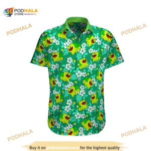 Bulbasaur Tropical Beach Pokemon Hawaiian Shirt