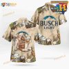 Bulldog Busch Light Beer Hawaiian Shirt