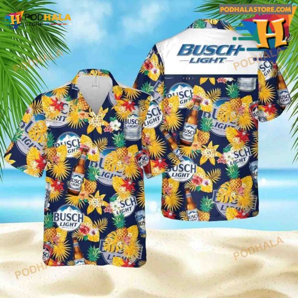 Busch Light Beer Floral Hawaiian Shirt For Men Women