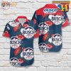 Busch Light Beer Red Apple Hawaiian Shirt