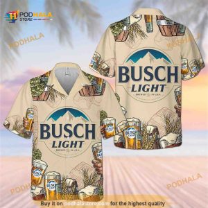 Busch Light Hawaiian Shirt