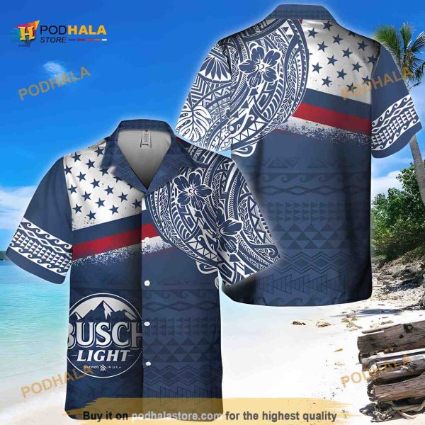 Busch Light Hawaiian Shirt