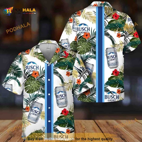 Busch Light Hawaiian Shirt