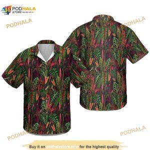 Caladium Floral Plants Hawaiian Shirt