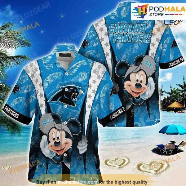 Carolina Panthers NFL Mickey Hawaiian Shirt Printed Tropical Pattern Gift