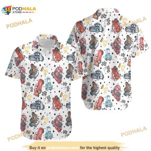 Cars Hawaiian Shirt  Lightning Mcqueen Doc Hudson Summer Hawaii Shirt