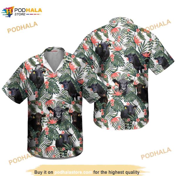 Cattle Tropical Funny Hawaiian Shirt