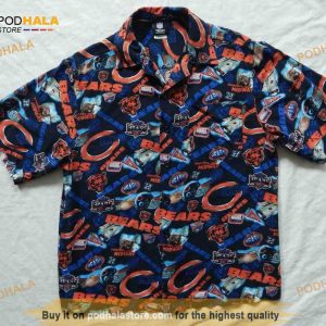 Chicago Bears Blue Hawaiian Shirt