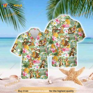 Chip N Dale Tropical Hawaiian Summer Hawaiian Shirt