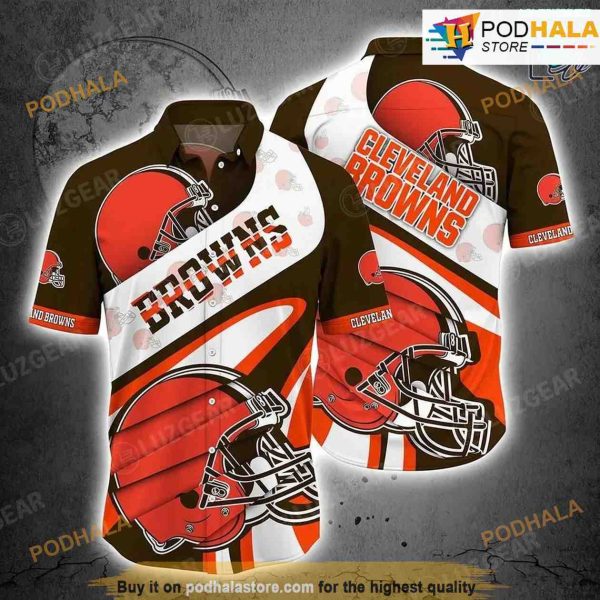 Cleveland Browns NFL Beach Shirt For Sports Best Fans Summer NFL Hawaiian Shirt