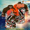 Cleveland Browns NFL Hawaii Shirt Tropical Patterns summer Hawaiian Shirt For Fan NFL