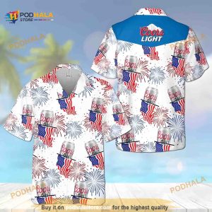 Coors Light Beer Hawaiian Shirt