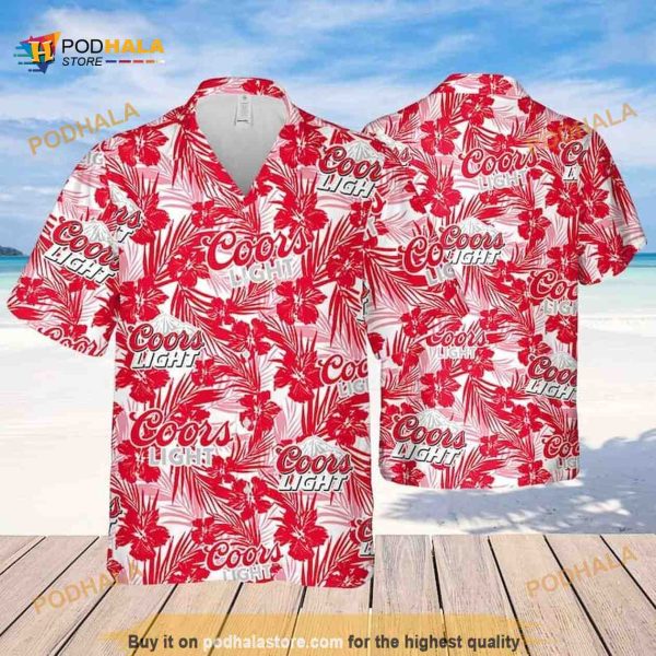 Coors Light Beer Hawaiian Shirt