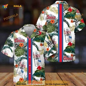 Coors Light Beer Hawaiian Shirt