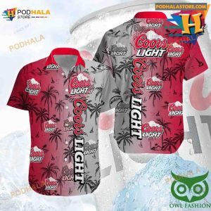 Coors Light Beer Hawaiian Shirt Vintage Aloha Shirt