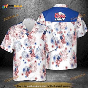 Coors Light Hawaiian Shirt