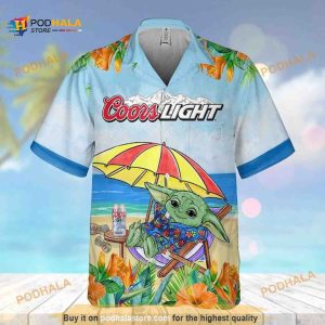 Coors Light Hawaiian Shirt