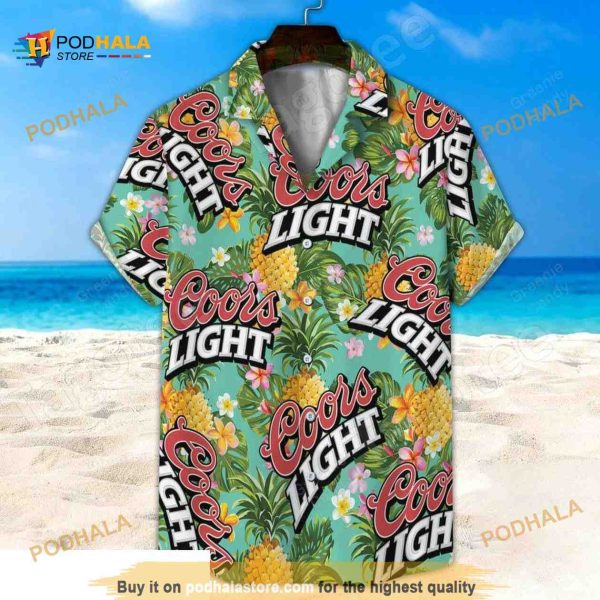 Coors Light Hawaiian Shirt