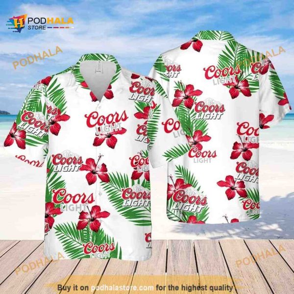 Coors Light Hawaiian Shirt