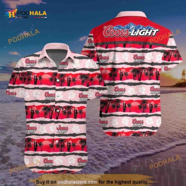 Coors Light Hawaiian Shirt