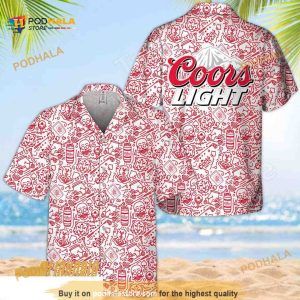 Coors Light Hawaiian Shirt