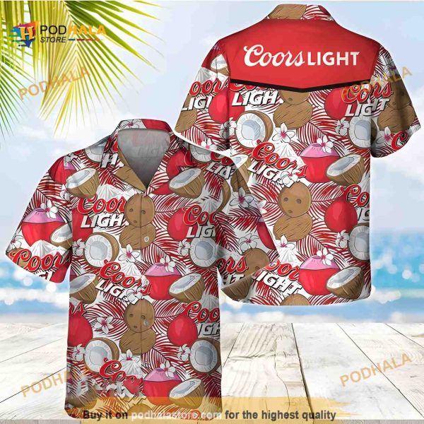 Coors Light Hawaiian Shirt