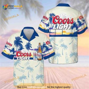 Coors Light Hawaiian Shirt