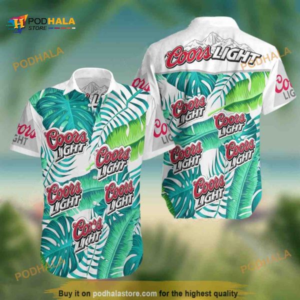 Coors Light Hawaiian Shirt