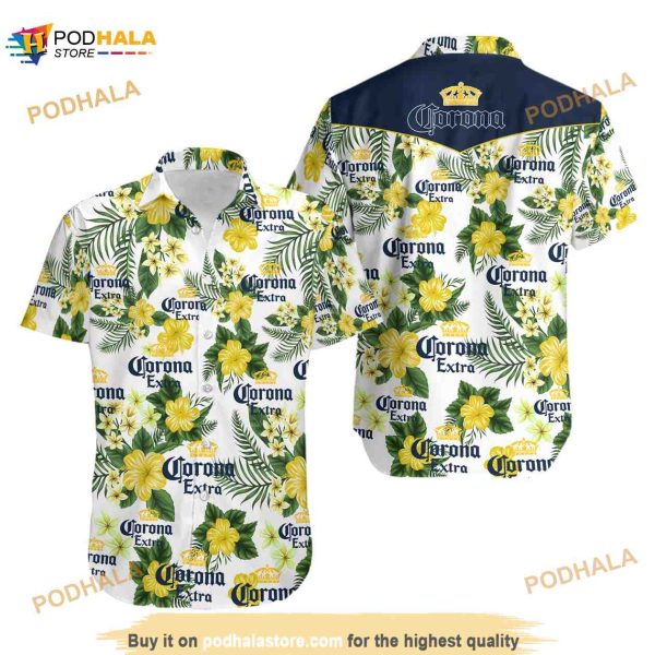 Corona Extra Unisex 3D Funny Hawaiian Shirt