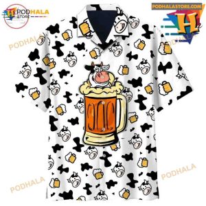 Cow And Beer Hawaiian Shirt