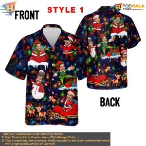 Custom Face Christmas Hawaiian Shirt