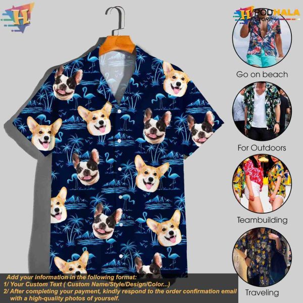 Custom Hawaiian Shirt With Dog Face