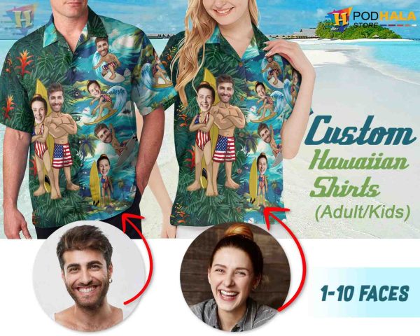 Custom Hawaiian Shirt with Face