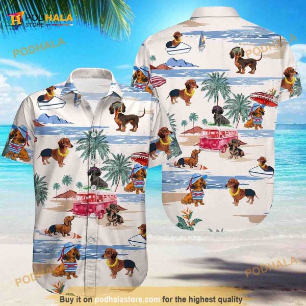 Dachshund Button Shirt For Men Women