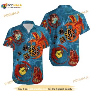 D&d Dragons Funny Hawaiian Shirt