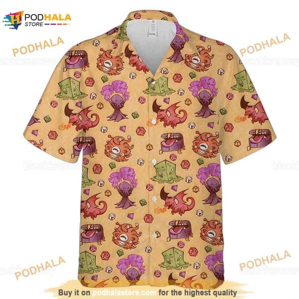 D&d Monsters Funny Hawaiian Shirt